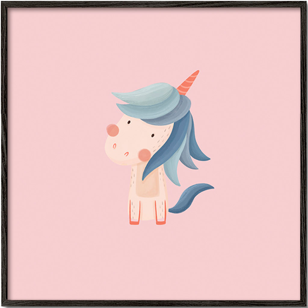 Lámina enfant : licorne mignonne