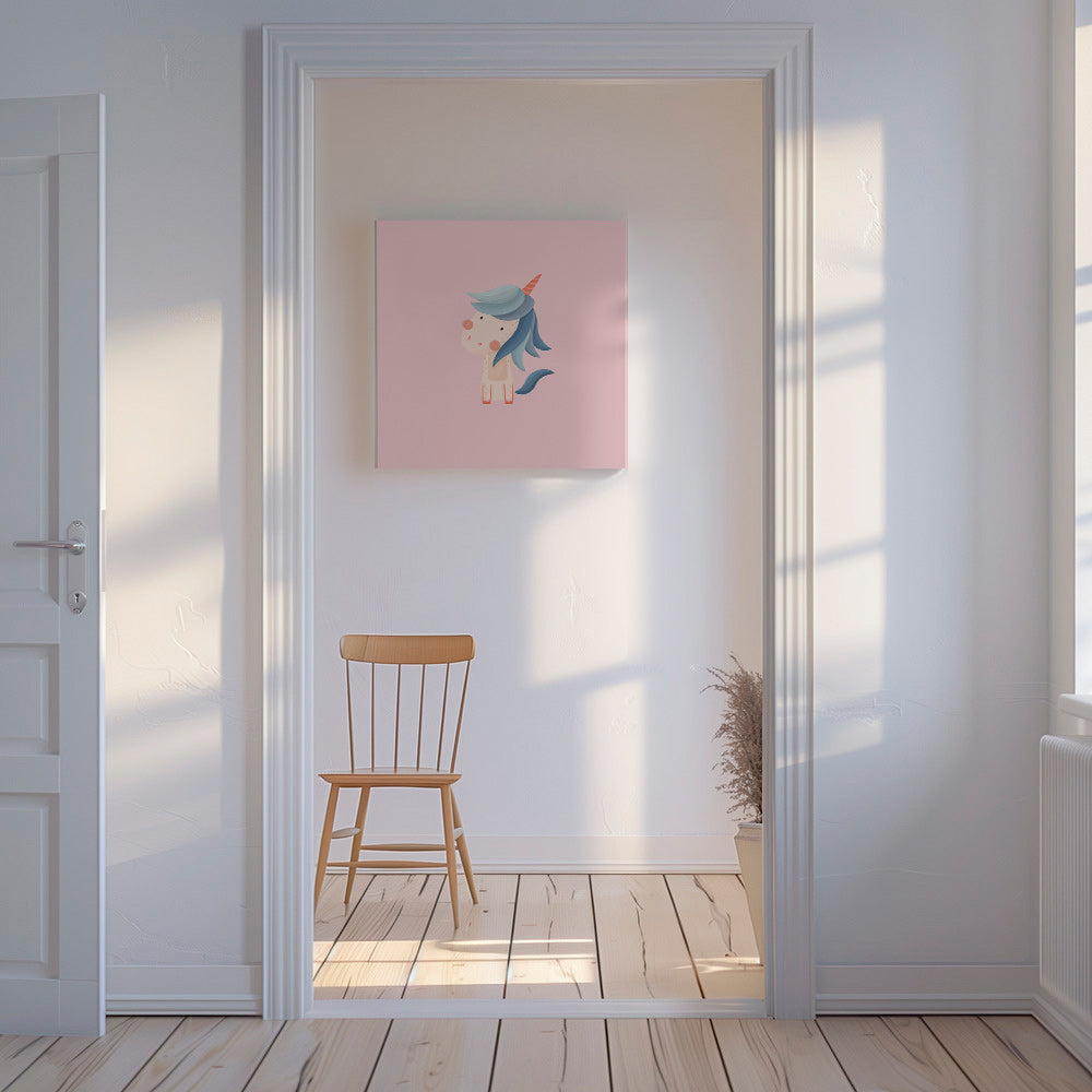 Lámina enfant : licorne mignonne