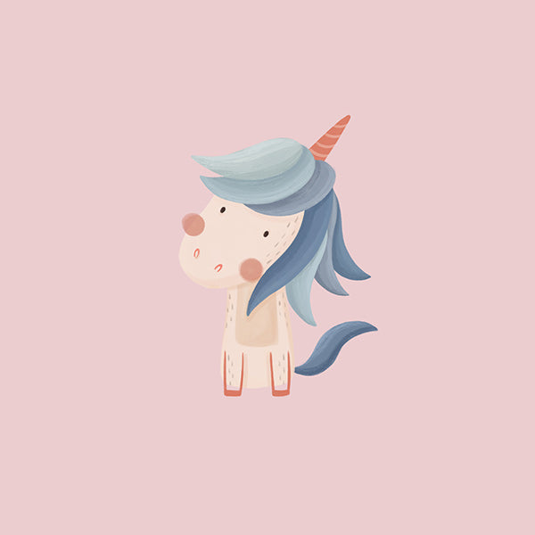 Lámina enfant : licorne mignonne
