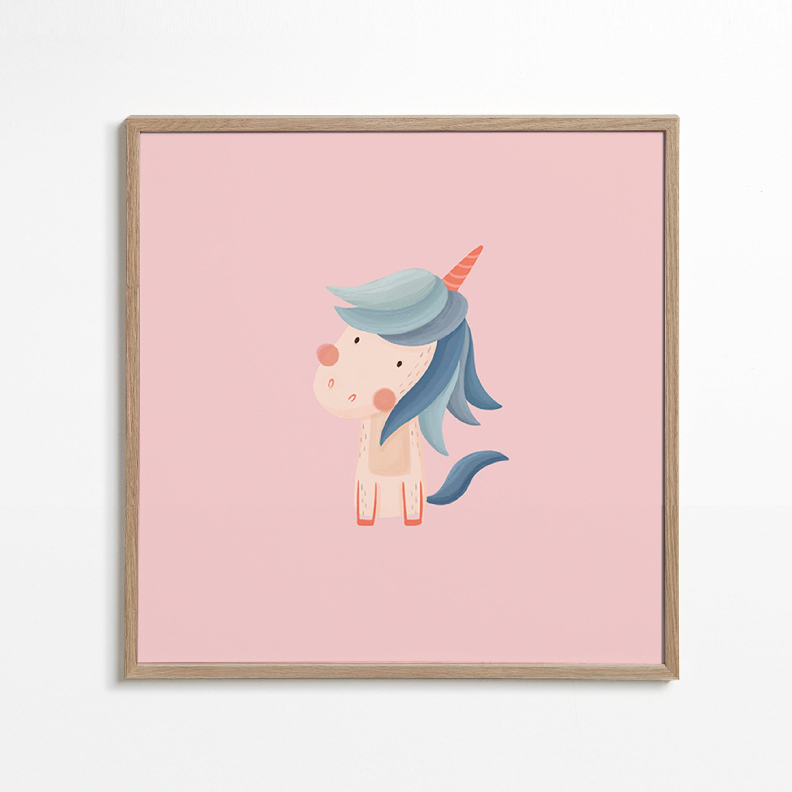 Lámina enfant : licorne mignonne