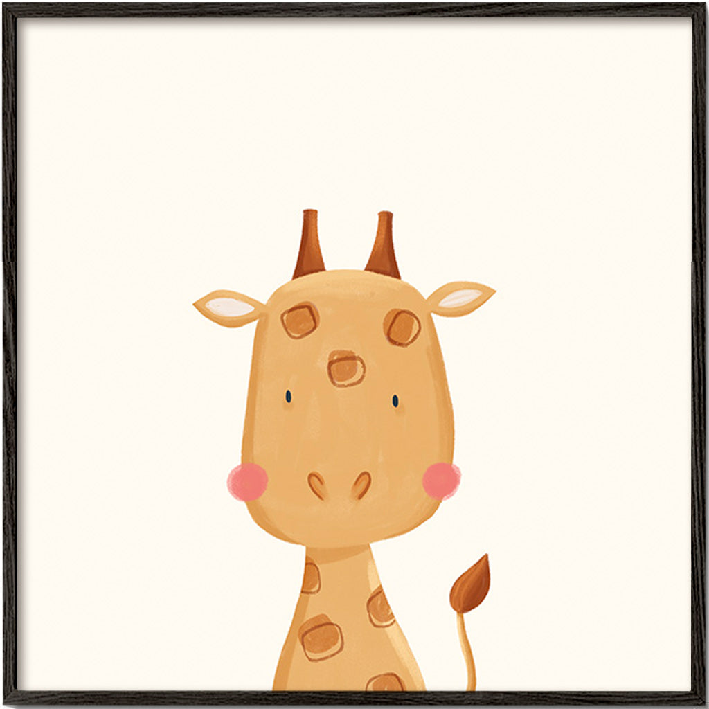 Illustration enfant : girafe douce