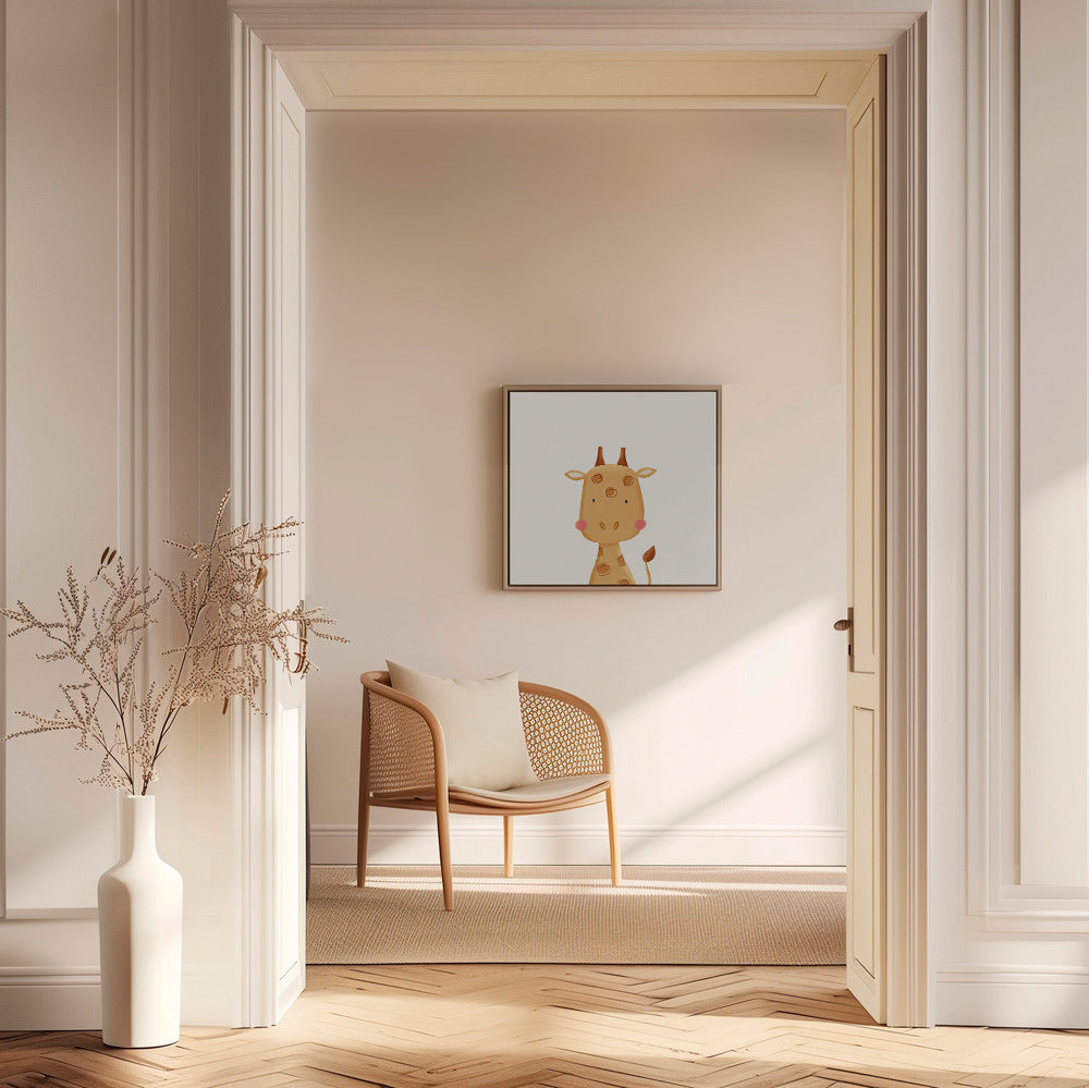 Illustration enfant : girafe douce