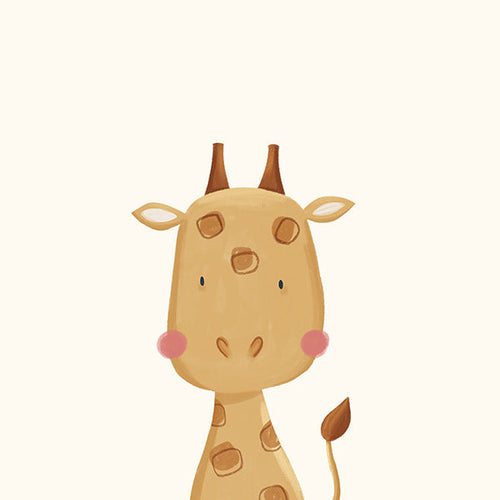 Illustration enfant : girafe douce