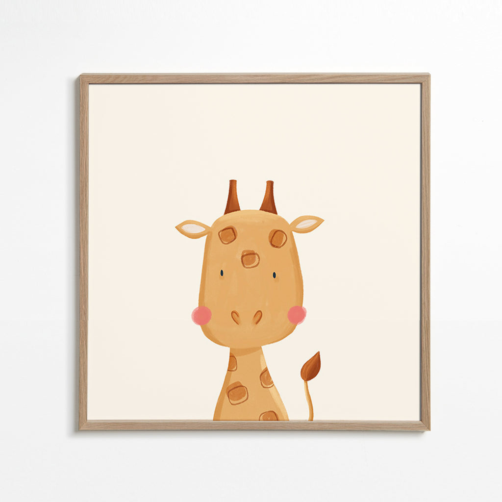 Illustration enfant : girafe douce