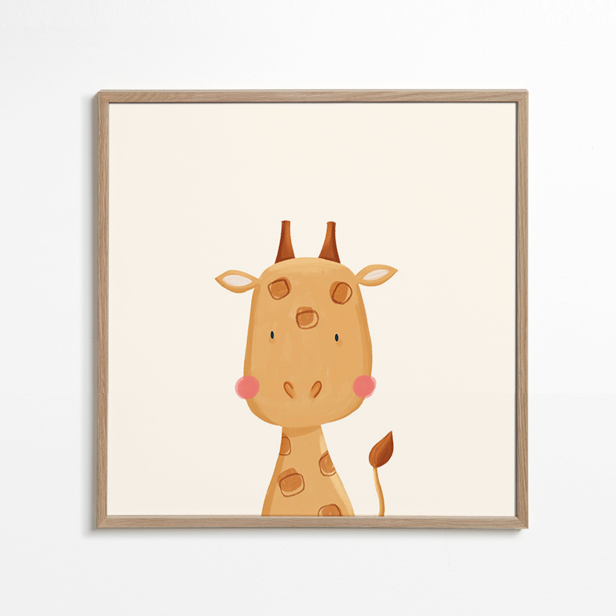 Illustration enfant : girafe douce