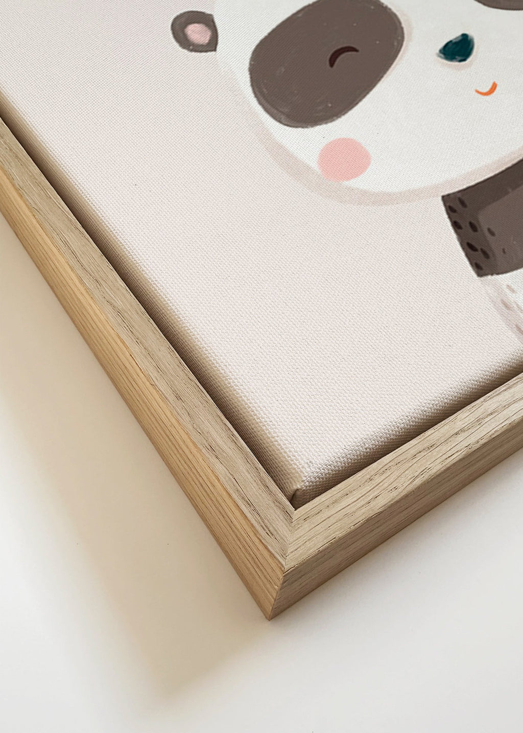 Affiche enfant panda doux illustré