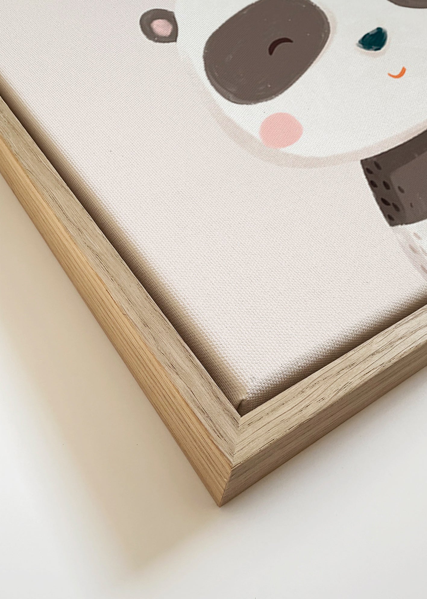 Affiche enfant panda doux illustré