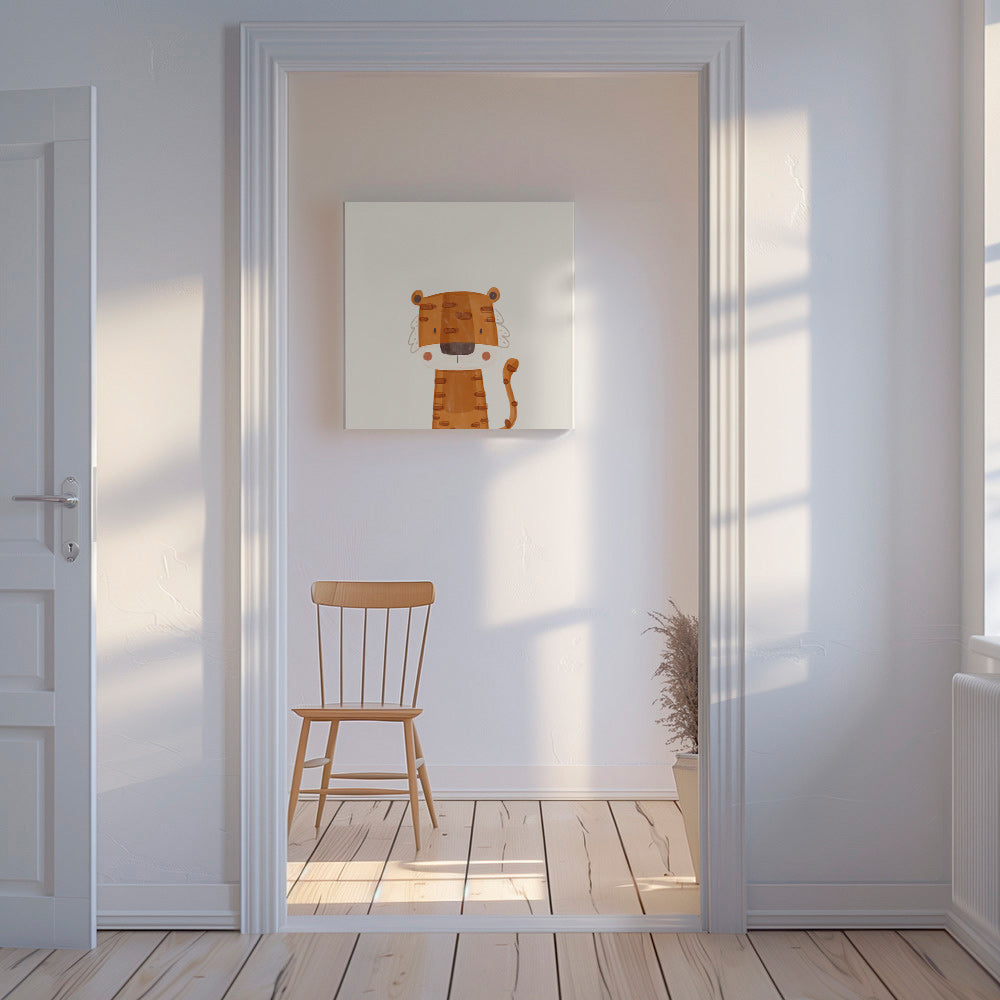 Illustration enfant : tigre sympathique