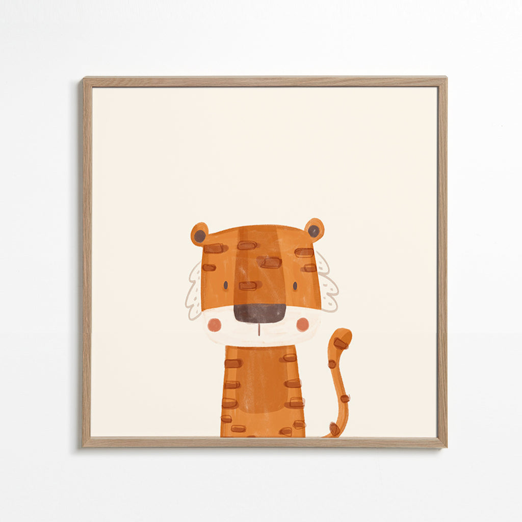 Illustration enfant : tigre sympathique