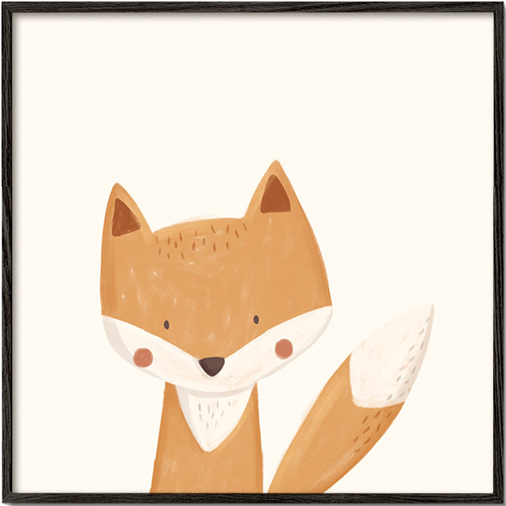 Renard illustré mignon