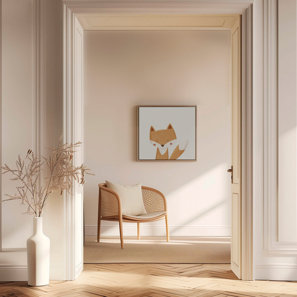 Renard illustré mignon