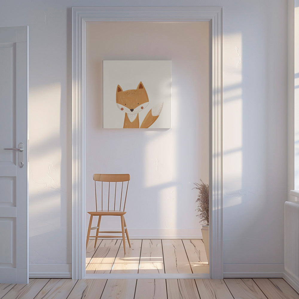 Renard illustré mignon