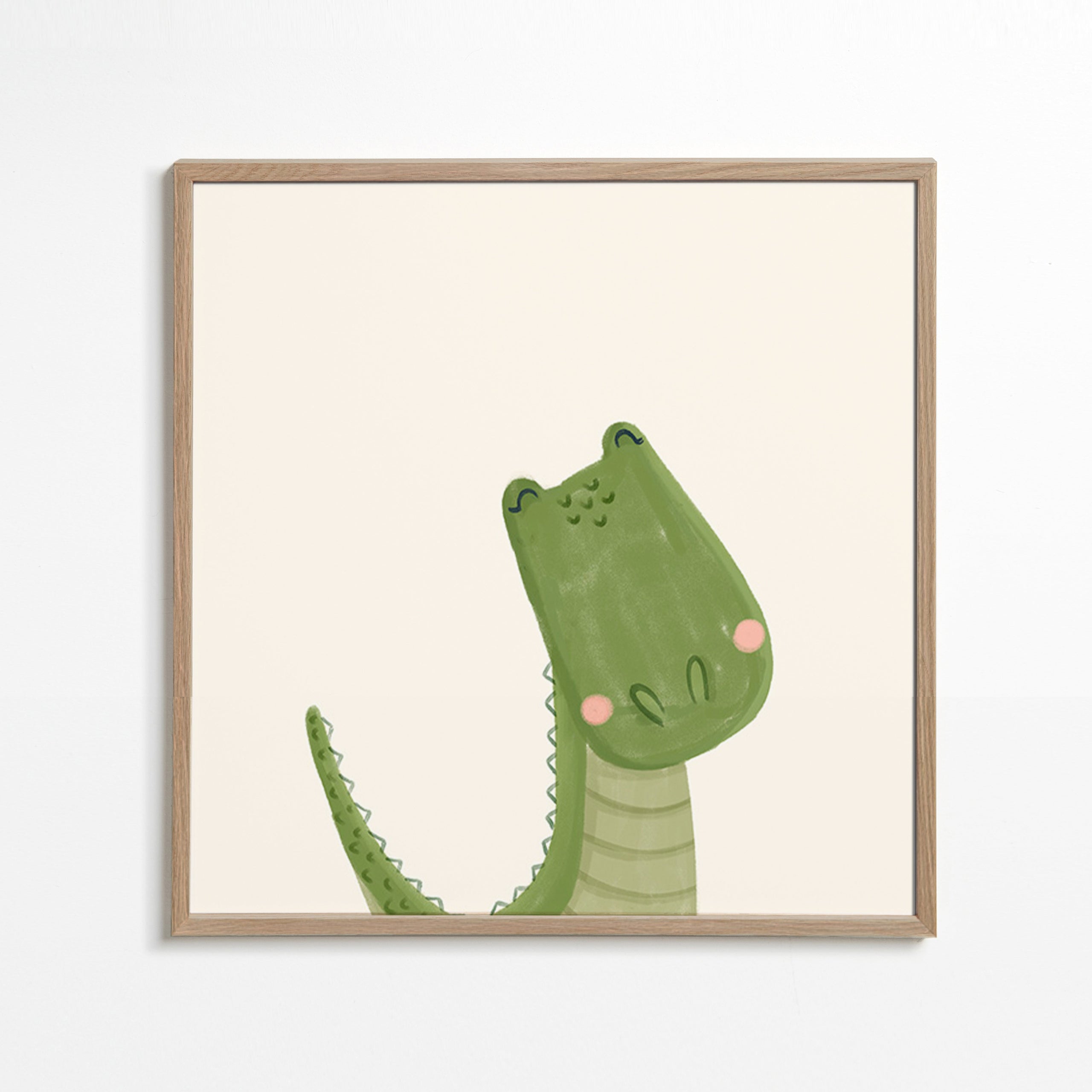 Illustration enfant crocodile souriant