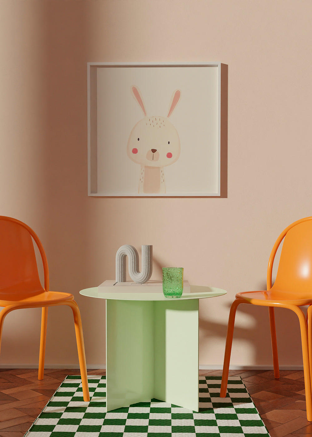Lamina enfantine avec lapin doux