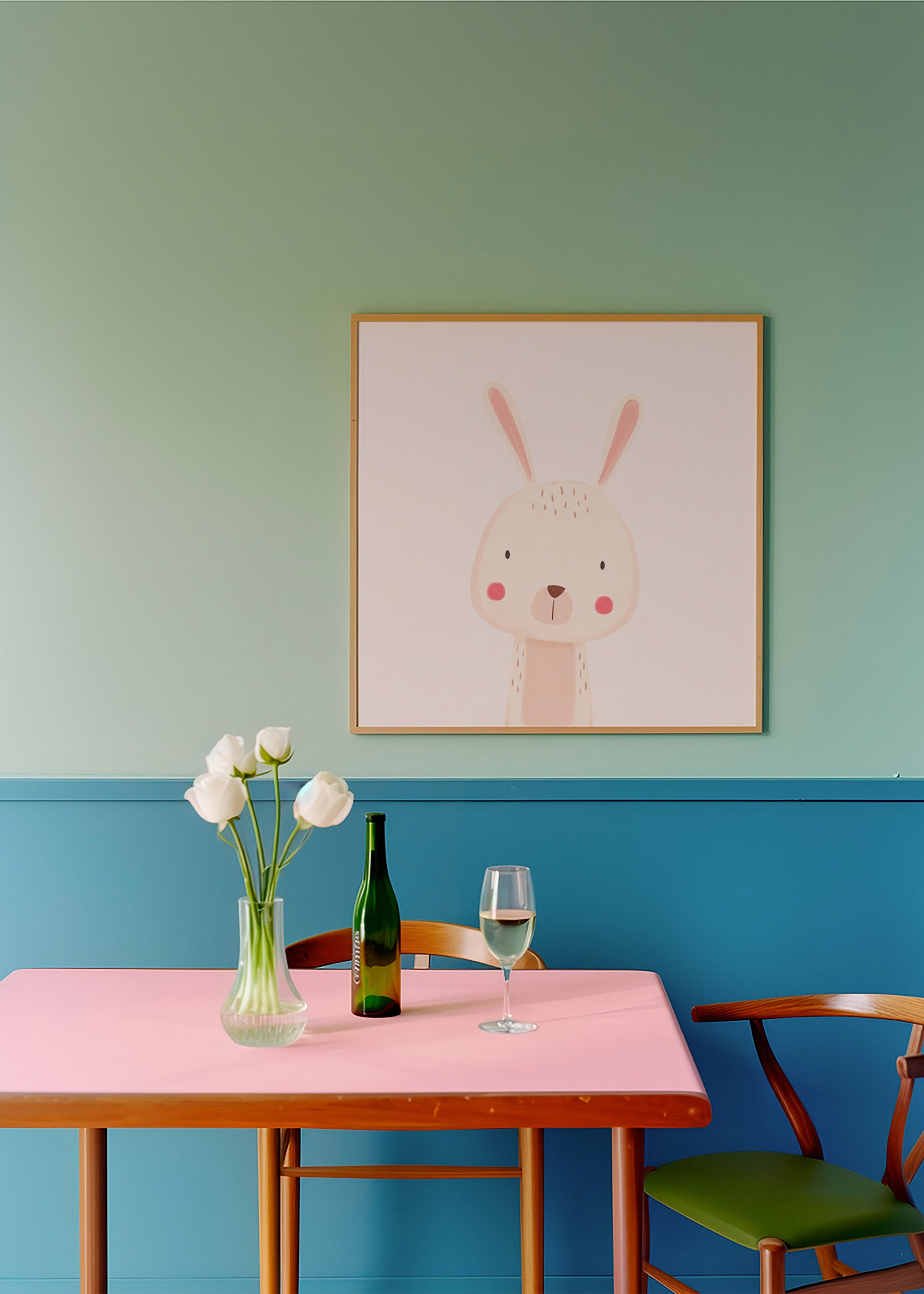 Lamina enfantine avec lapin doux