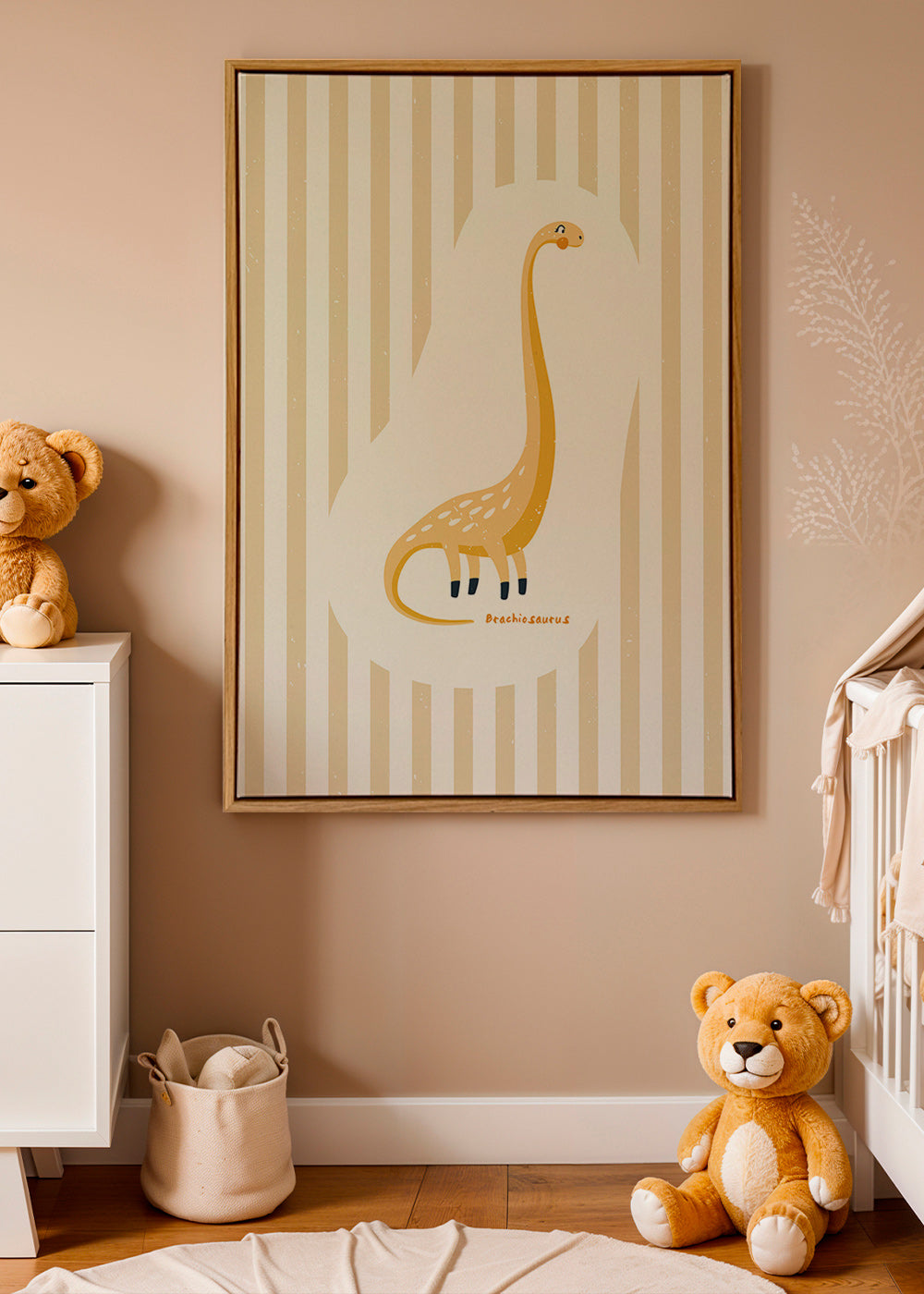 Laminé enfant Brachiosaurus jaune