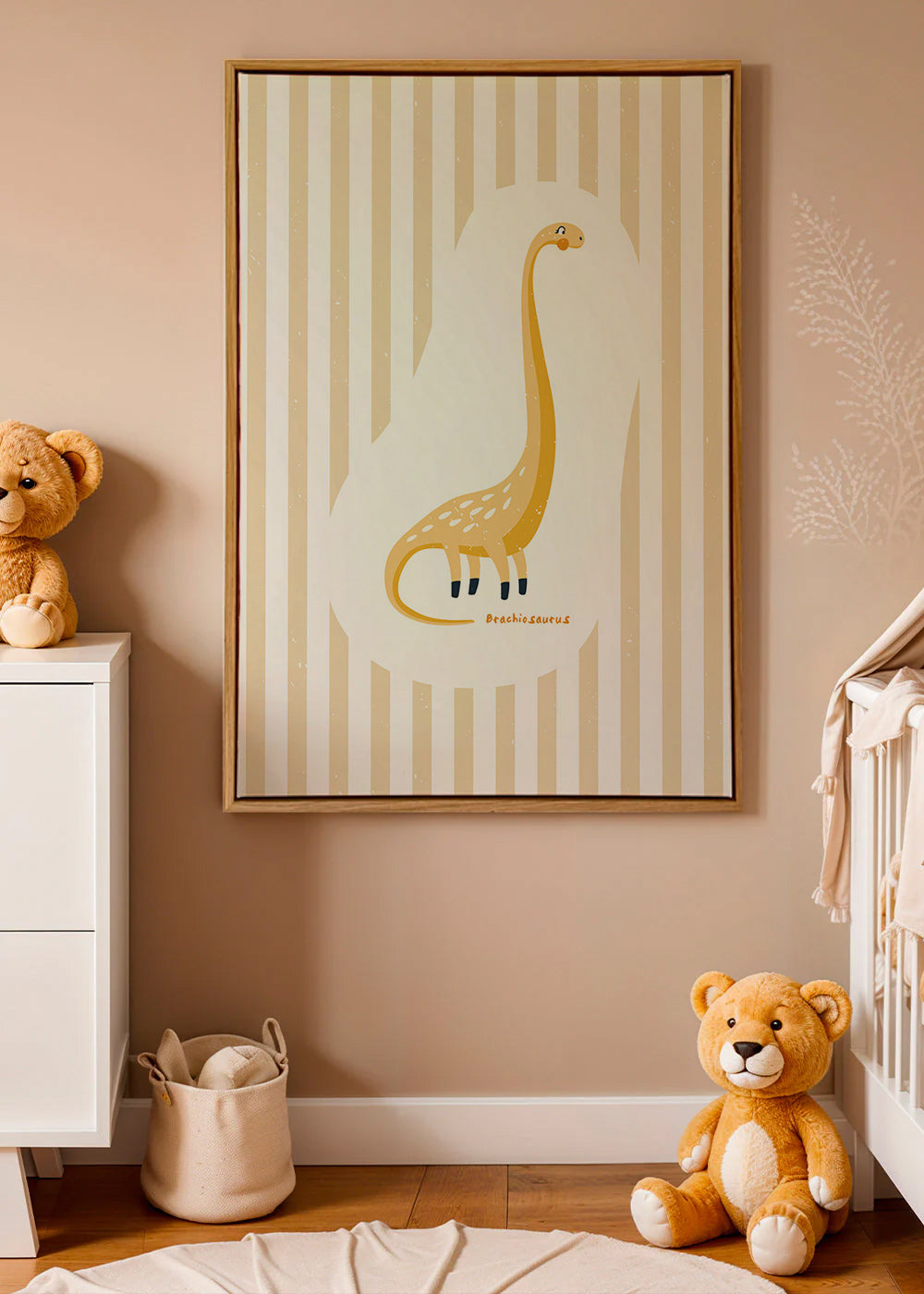 Laminé enfant Brachiosaurus jaune