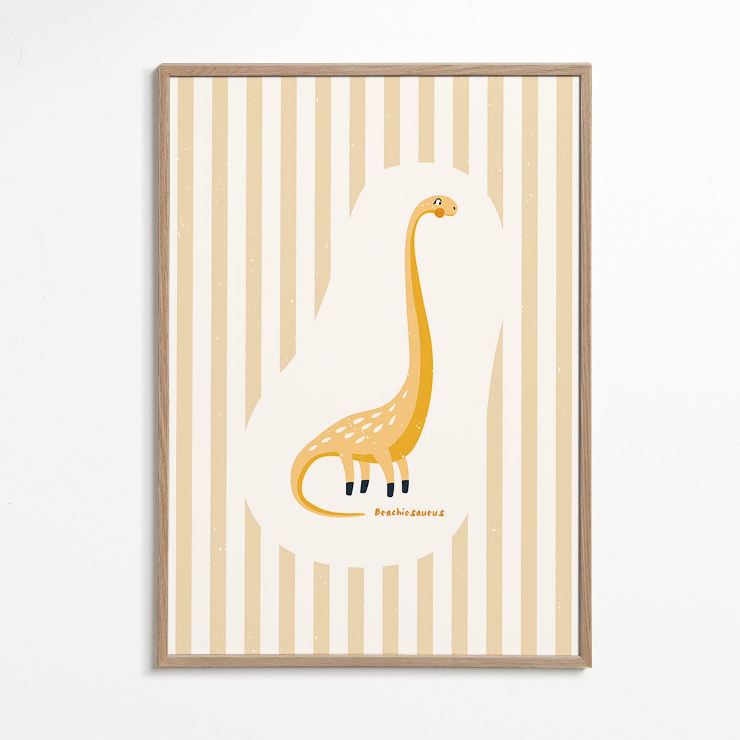 Laminé enfant Brachiosaurus jaune
