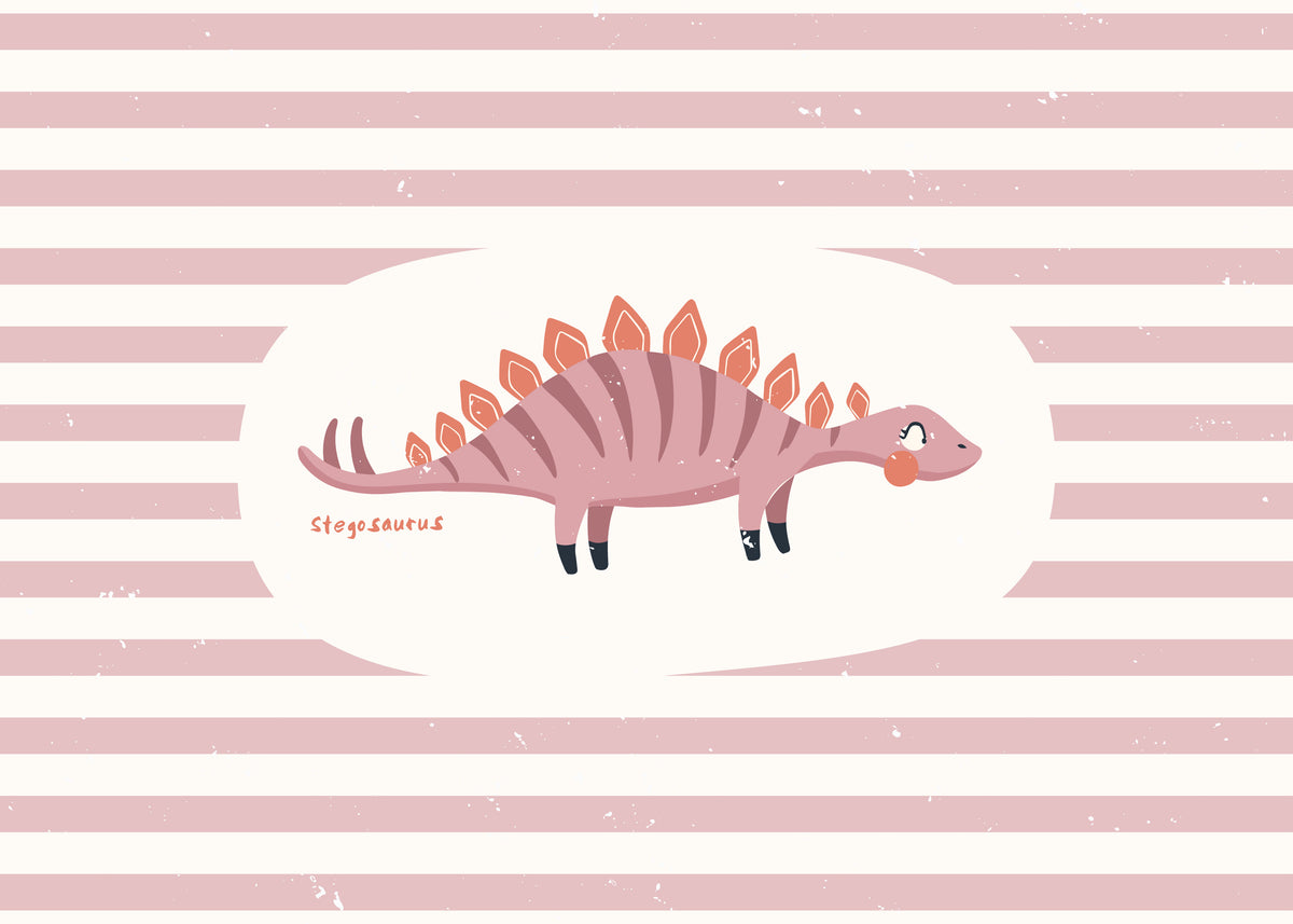 Dino Stegosaurus - Unframed art print