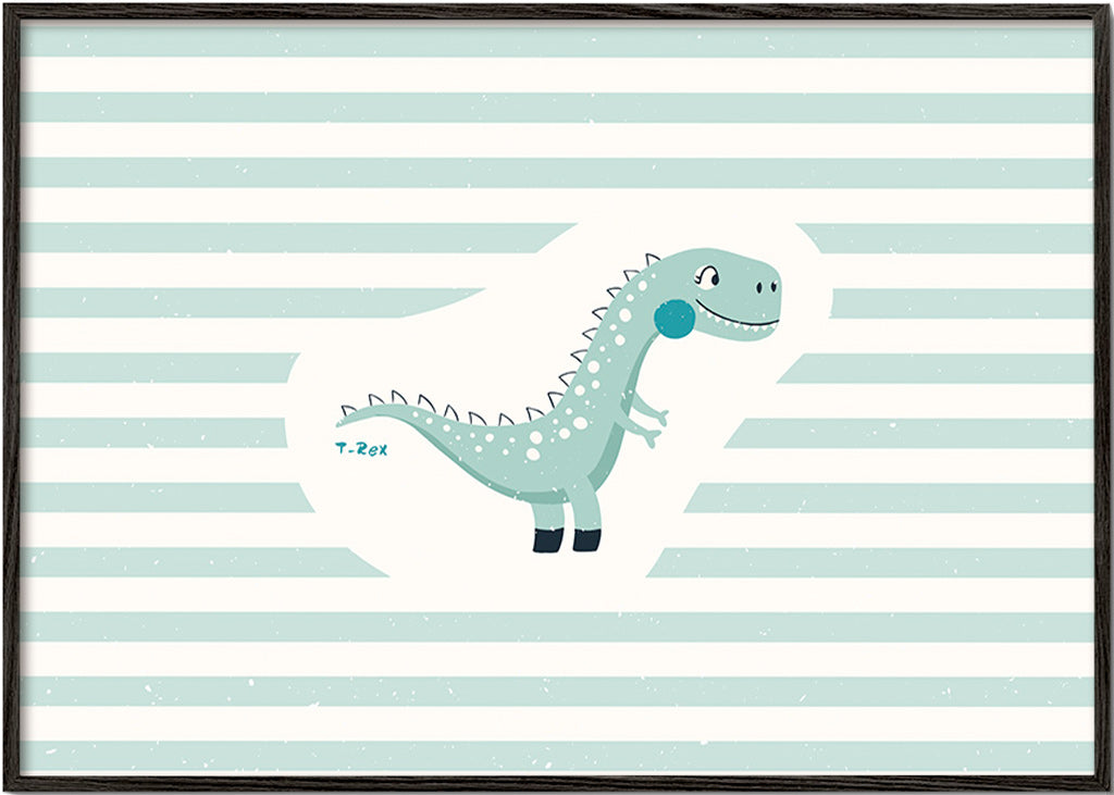 Affiche enfant T-Rex mignonne