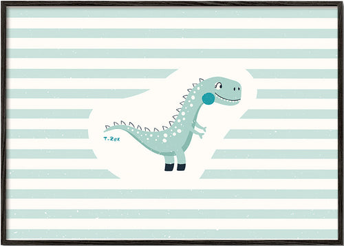 Affiche enfant T-Rex mignonne