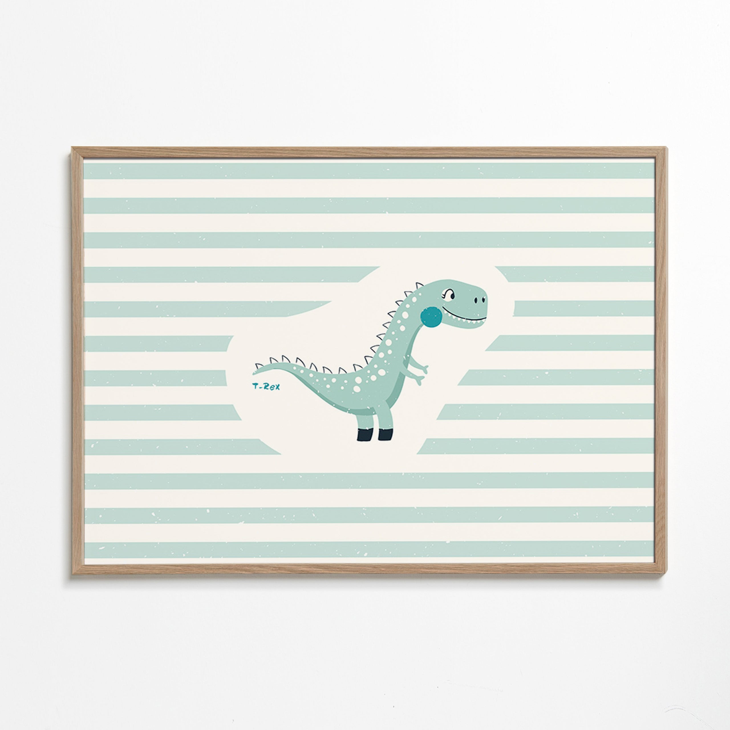 Affiche enfant T-Rex mignonne