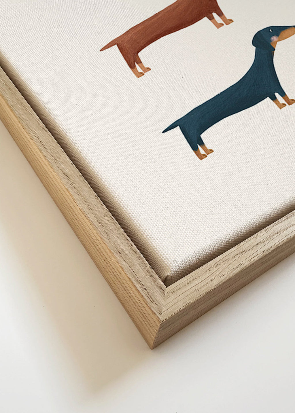 Œuvre de teckels minimaliste