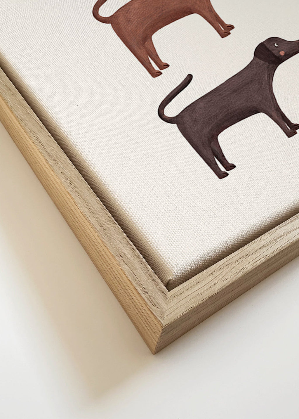 Œuvre trois labradors illustrée