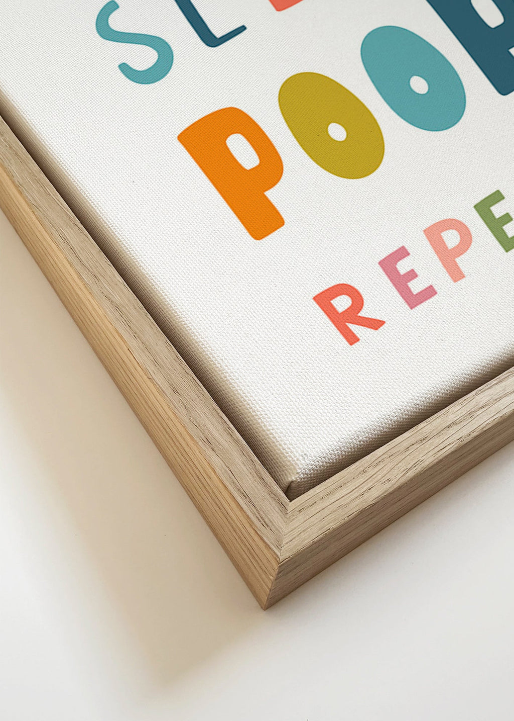 Affiche typographique enfantine et ludique