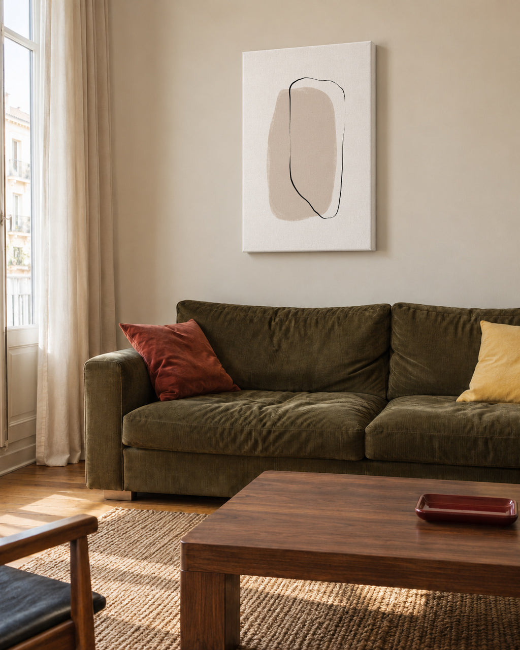 This is Real - Unframed canvas in an interior