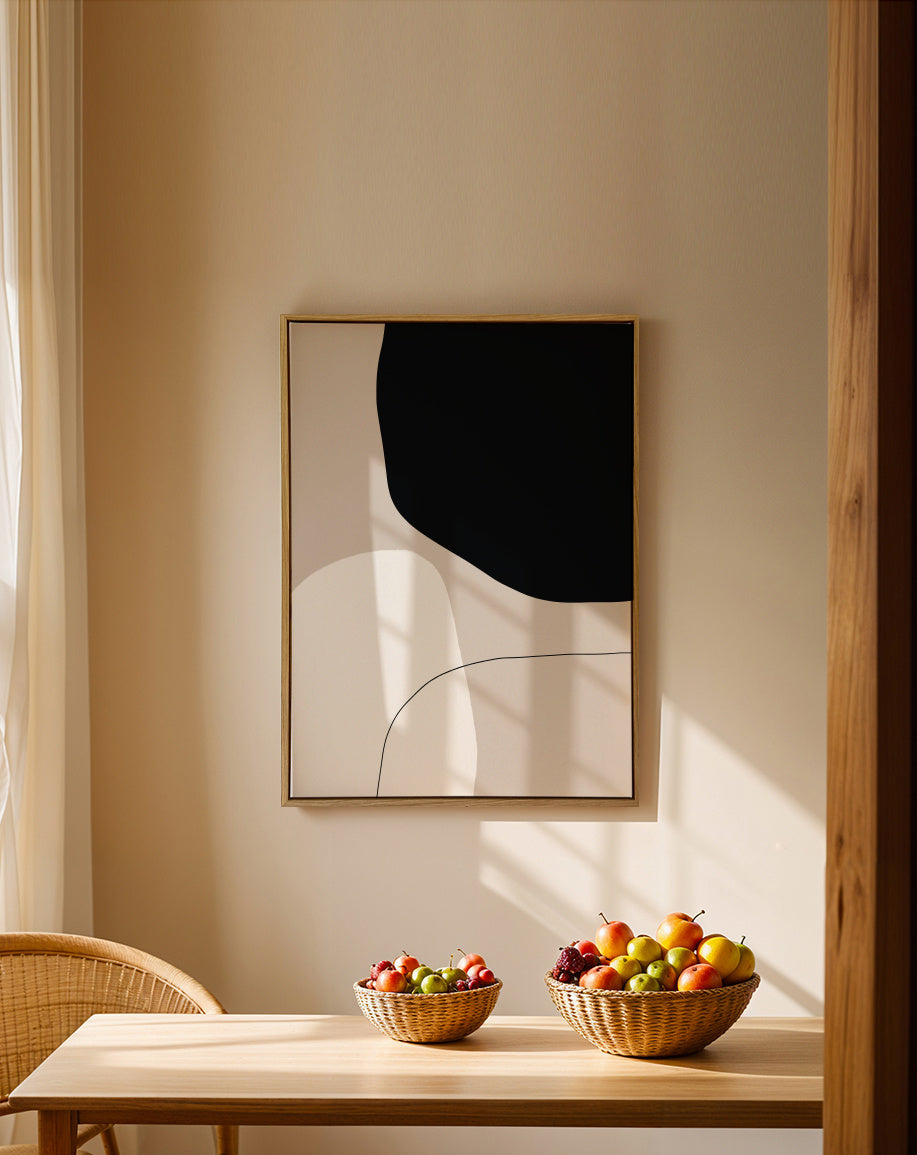 Pairing - Framed canvas in an interior
