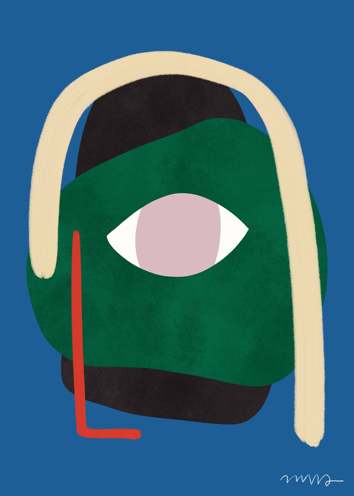 Green Woman - Unframed art print