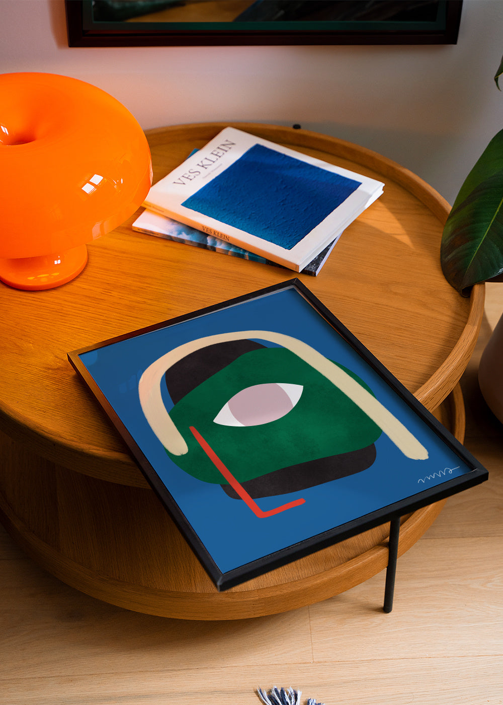 Green Woman - Framed poster in an interior