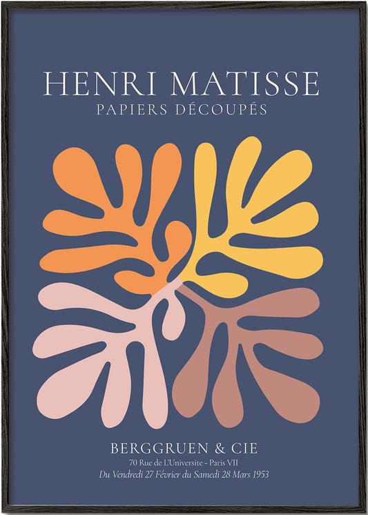 Henri Matisse NAVY papiers découpés I