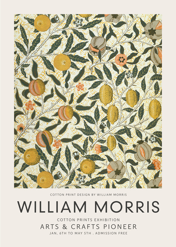 William Morris Four fruits pattern II