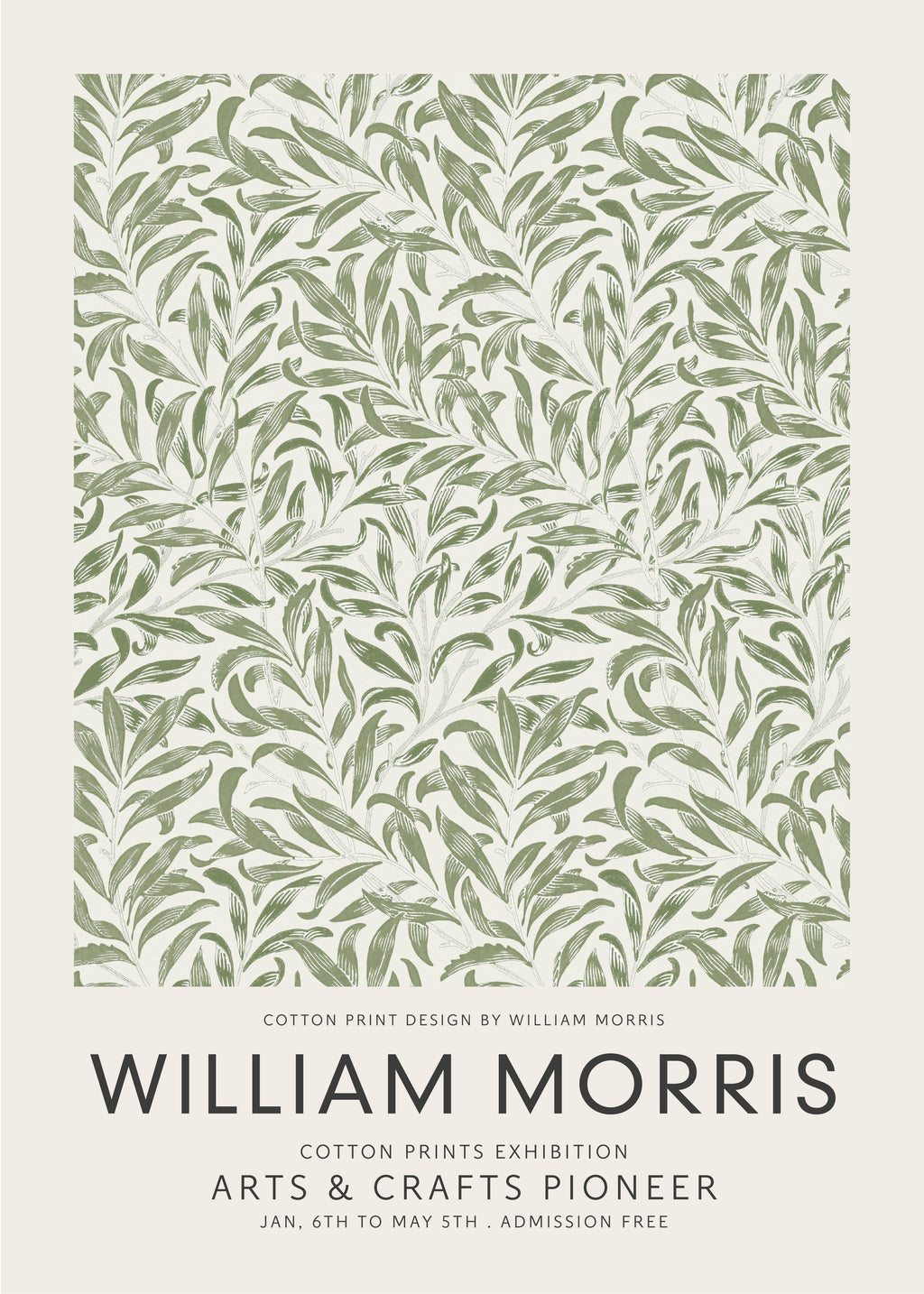 William Morris Green Willow Bough - Unframed art print