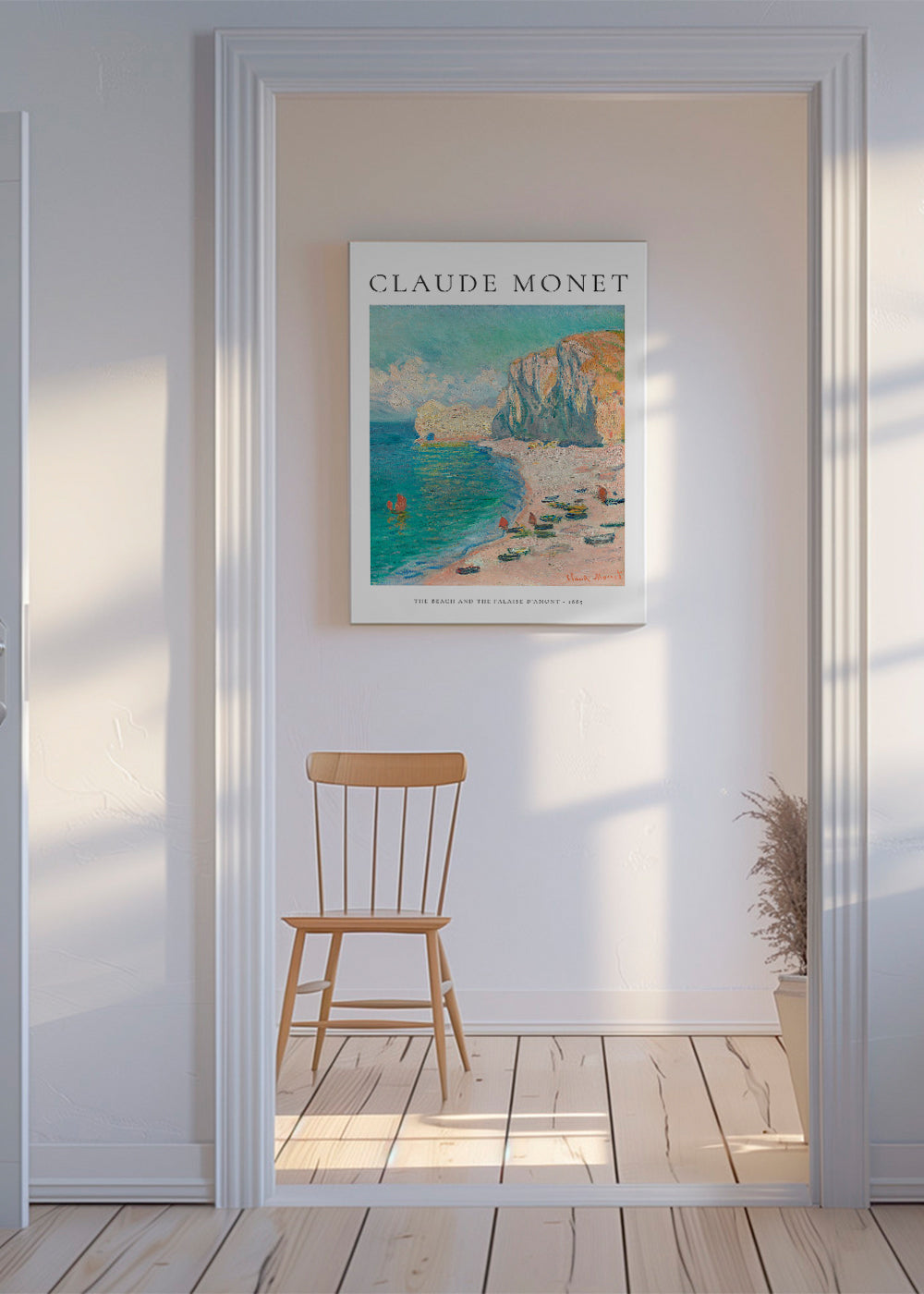 Claude Monet THE BEACH AND THE FALAISE D’AMONT - 1885