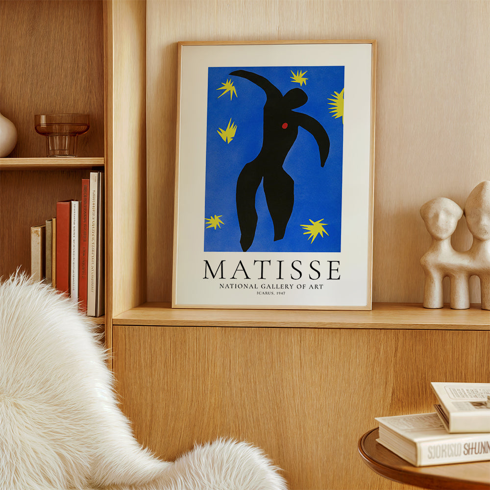 Matisse Icarus illustration en bleu | Tableaux, cadres décoratifs