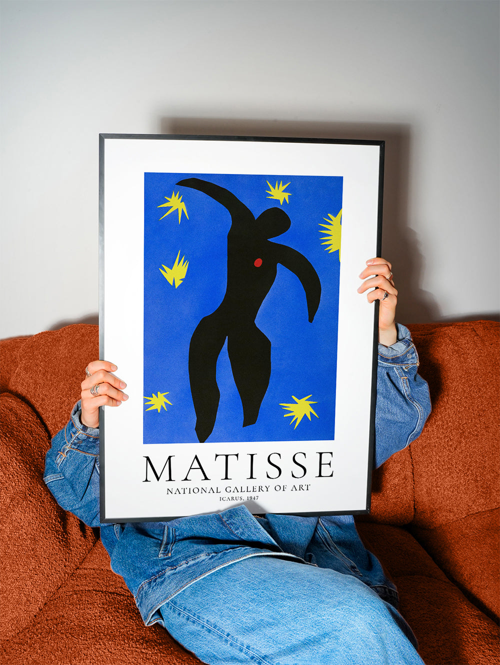 Matisse Icarus illustration en bleu | Tableaux, cadres décoratifs