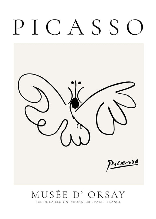 Pablo Picasso Animals Drawing butterfly