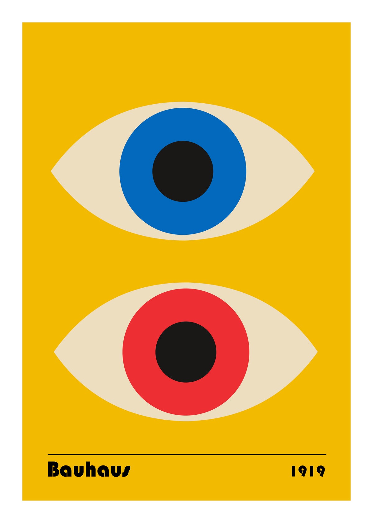 Bauhaus Eyes - Unframed art print