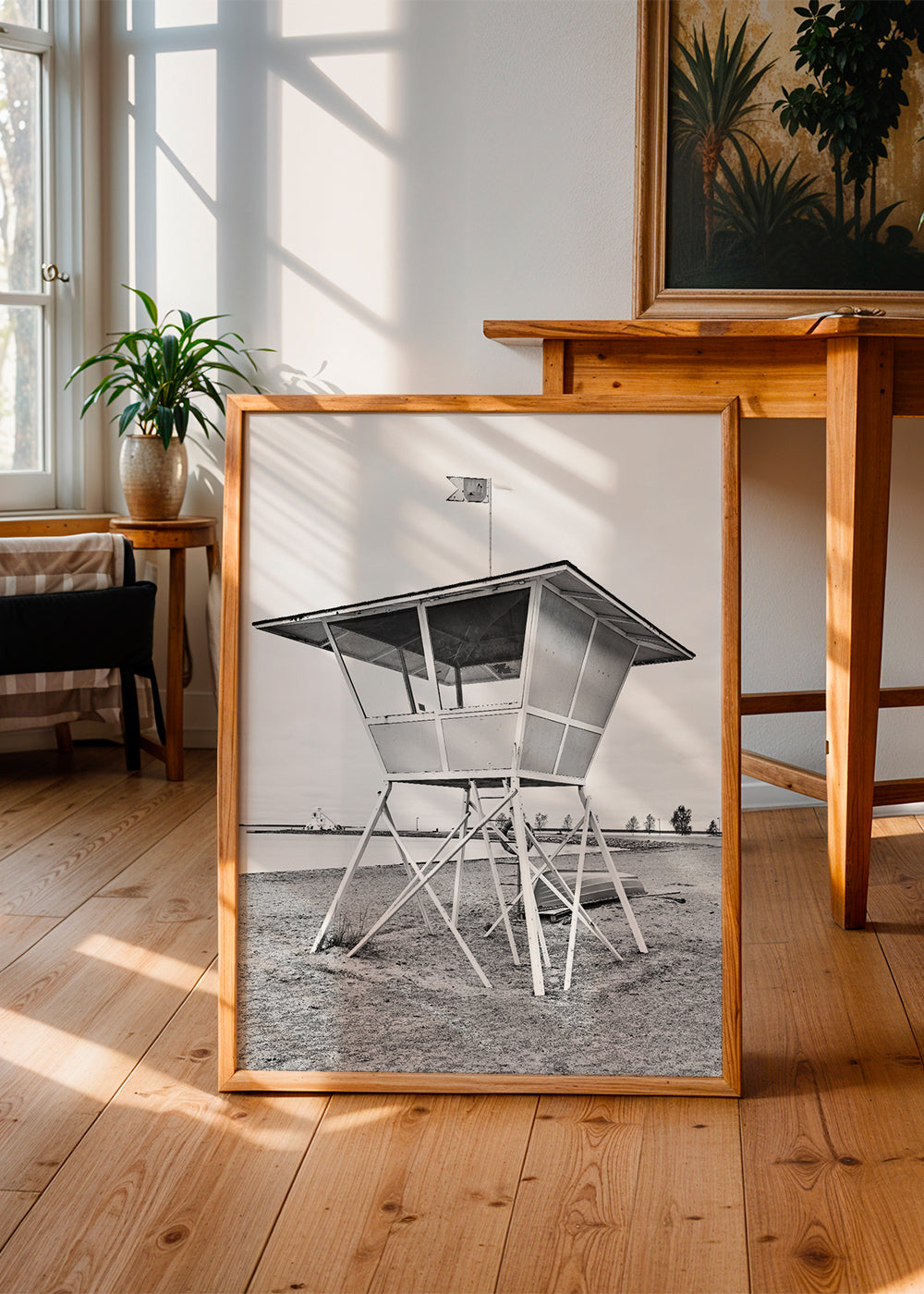 Beach Vintage Baywatch lifeguard Black & White