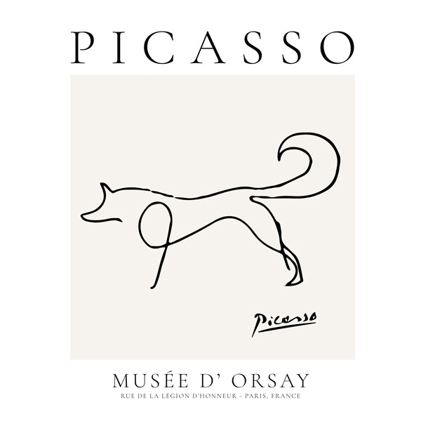 Pablo Picasso Animals Drawing Fox II