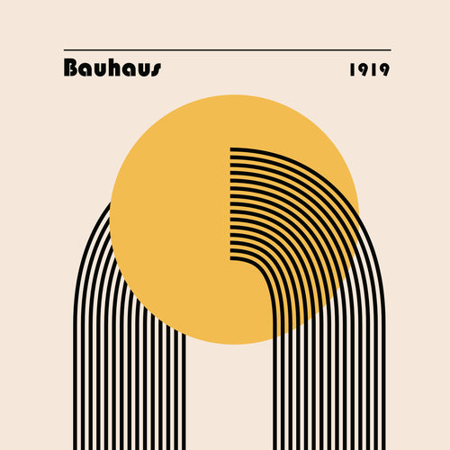 Bauhaus Venus yellow circle II - Unframed art print