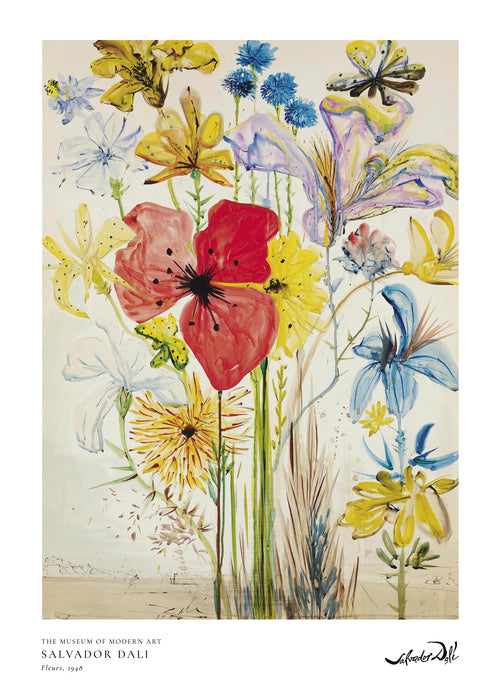 Salvador Dali fleurs II - Obra sin marco