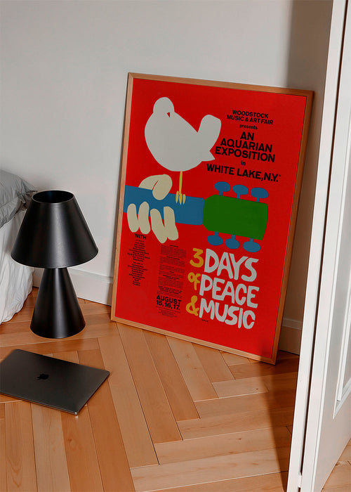 Woodstock 1969 Poster -  3 days of peace & music