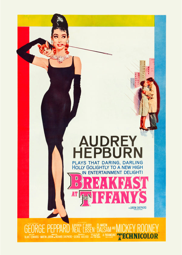 Audrey Hepburn Breakfast at Tiffanys 1961 film poster