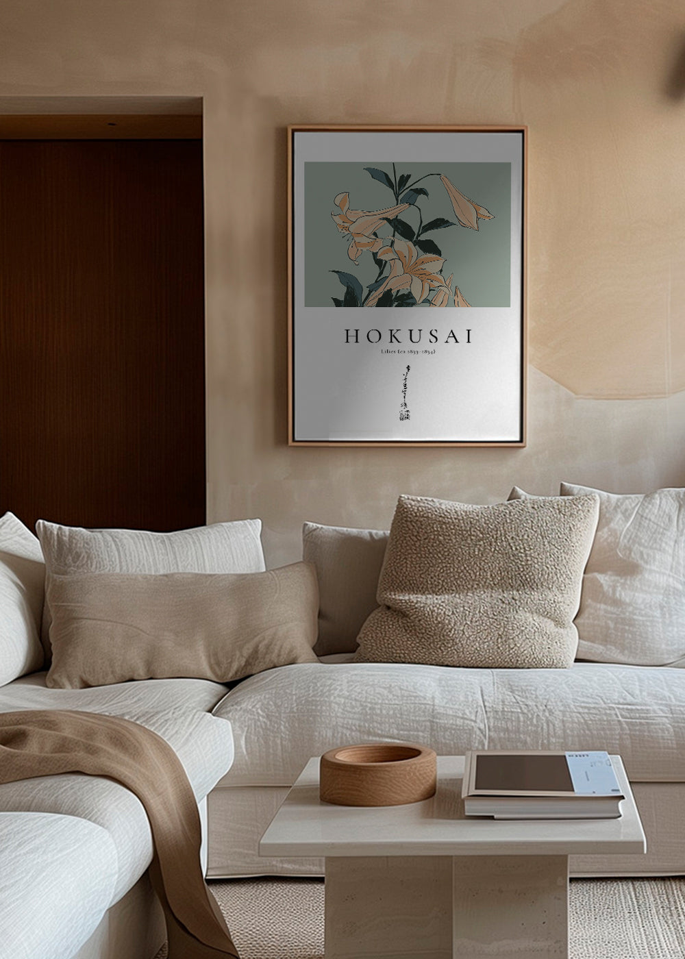 lilies by Katsushika Hokusai