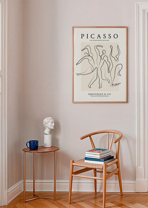 Pablo Picasso The Three Dancers Sktech poster