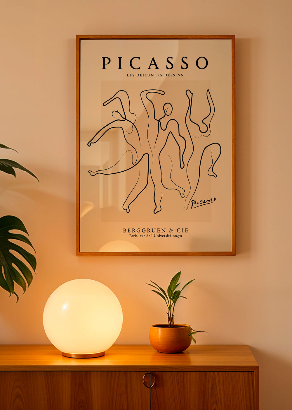 Pablo Picasso The Three Dancers Sktech poster